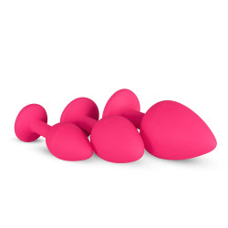 EasyToys Anal Collection Lot de 3 plugs Bijou Diamond Roses
